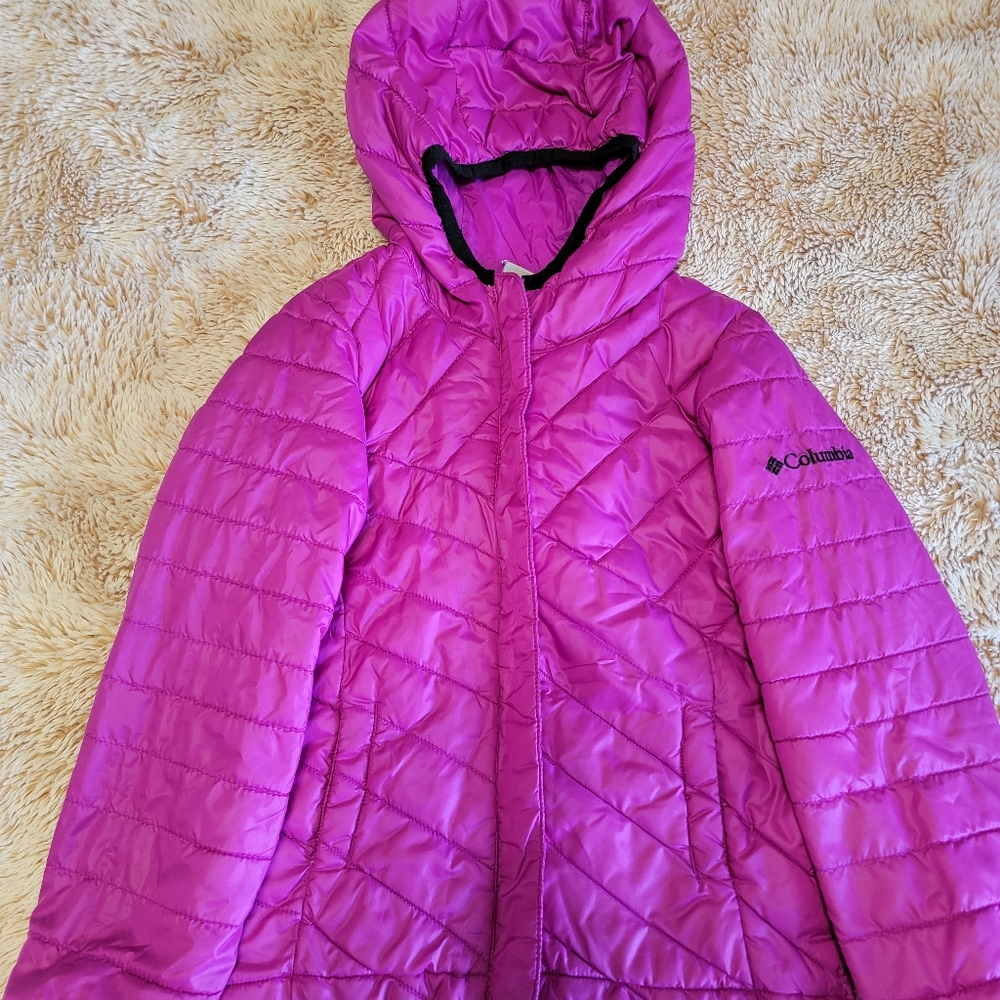 Kid's Purple Columbia Powder Lite Jacket (Size 4/5 /XXS)